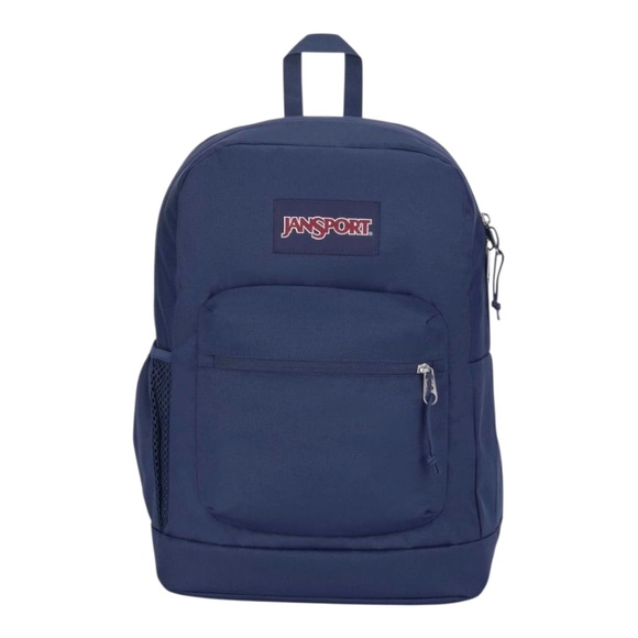NEW JanSport Navy Backpack Laptop Sleeve, Durable, Travel- Ready Back to School - Picture 1 of 8